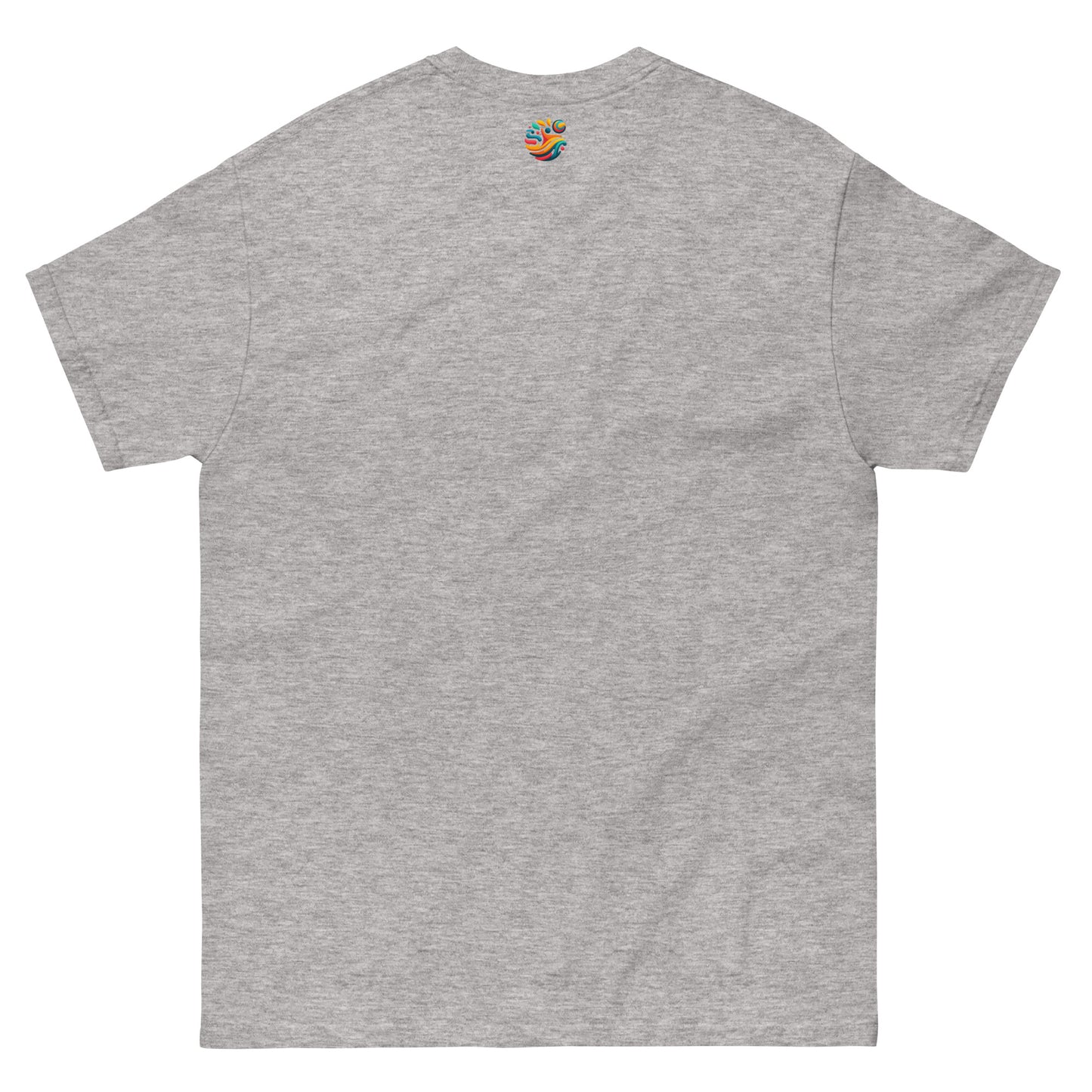 Camiseta de algodón orgánico Unisex con Estampado de Atardecer Tropical