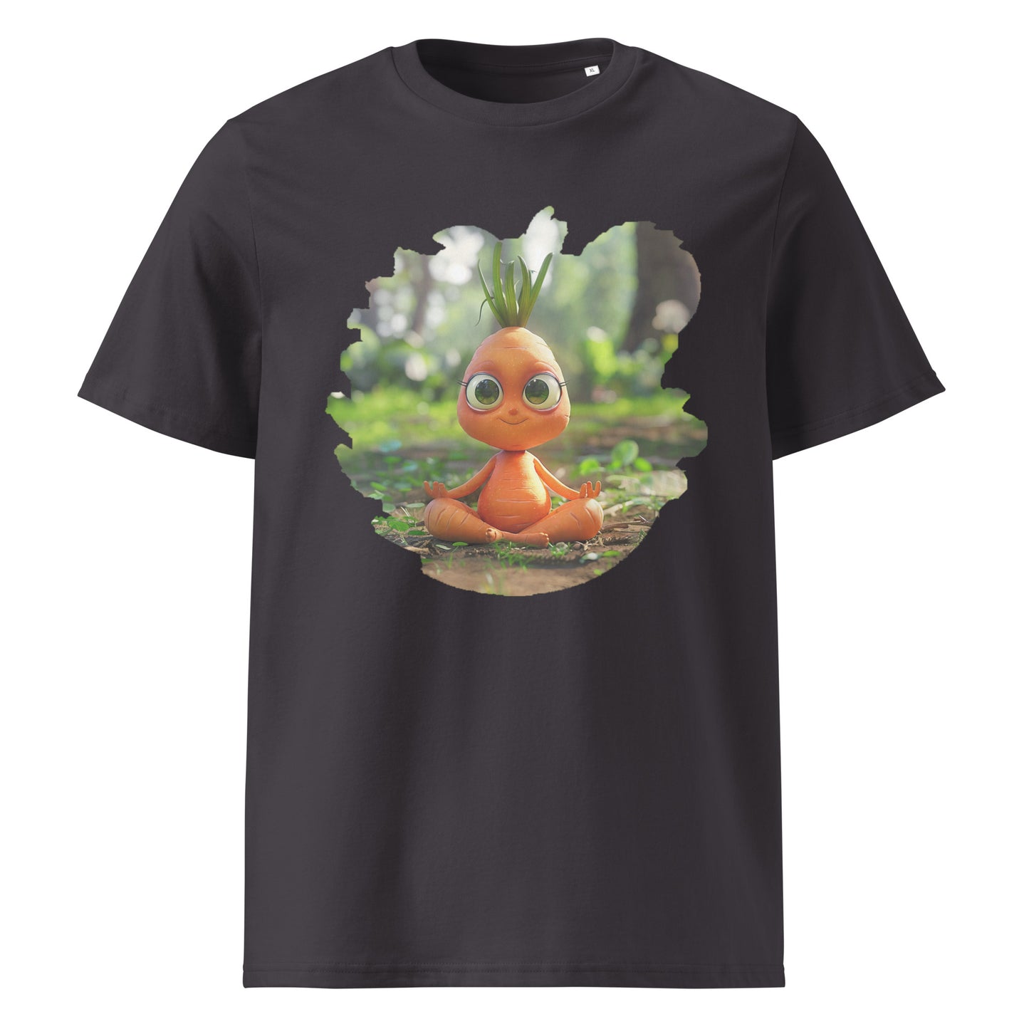 Camiseta de algodón orgánico unisex "Zanahoria Zen"