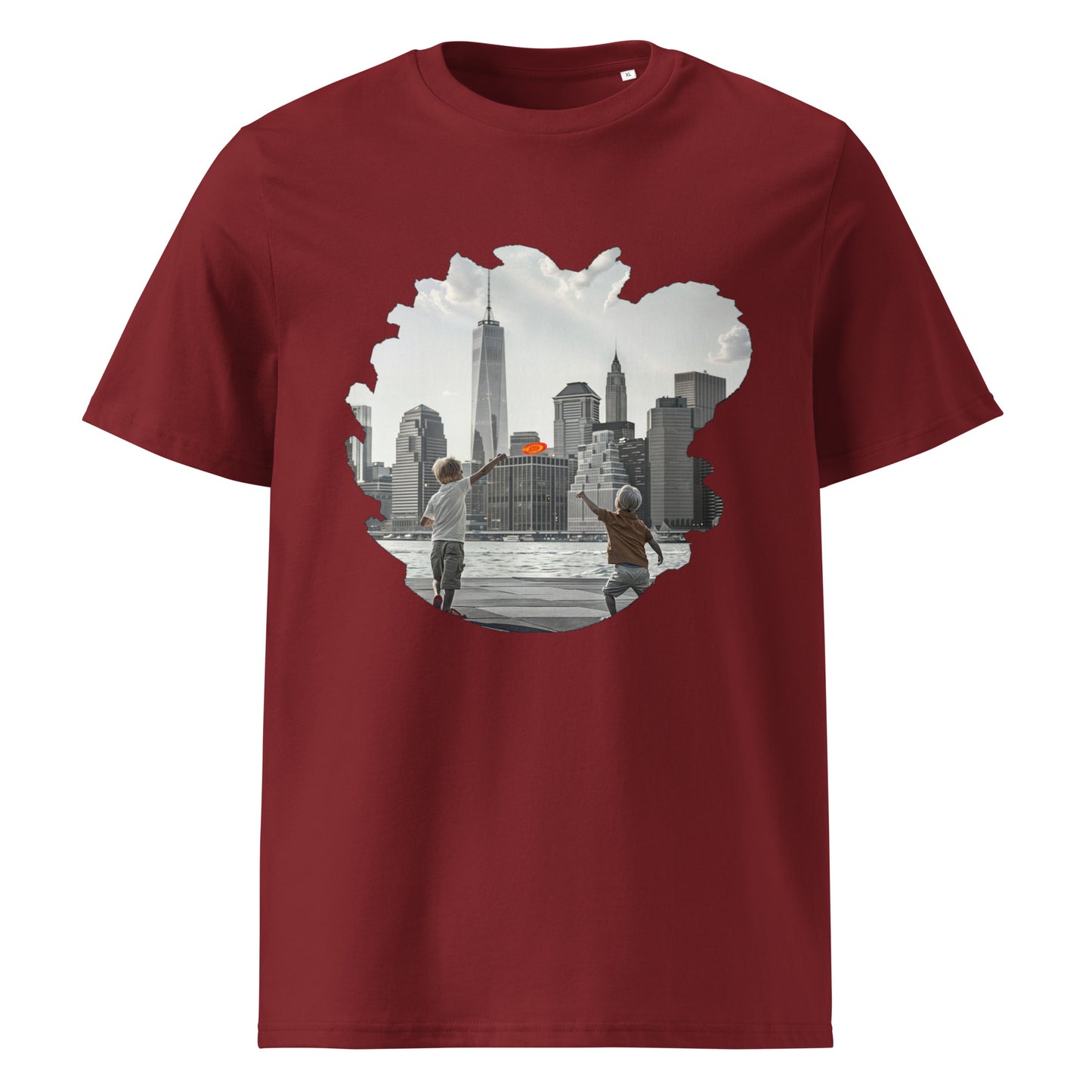 Camiseta de algodón orgánico unisex con Estampado de Juegos Urbanos