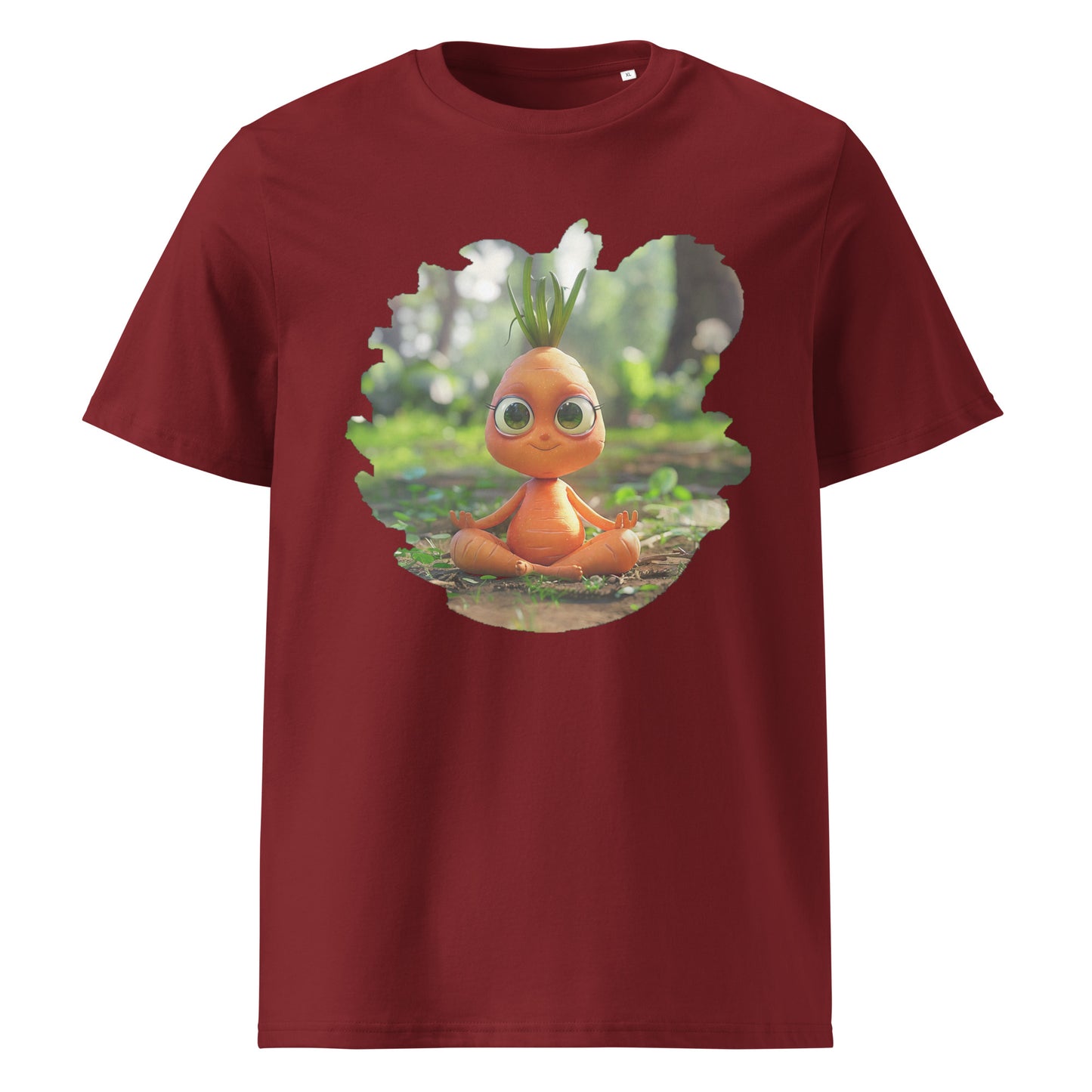 Camiseta de algodón orgánico unisex "Zanahoria Zen"
