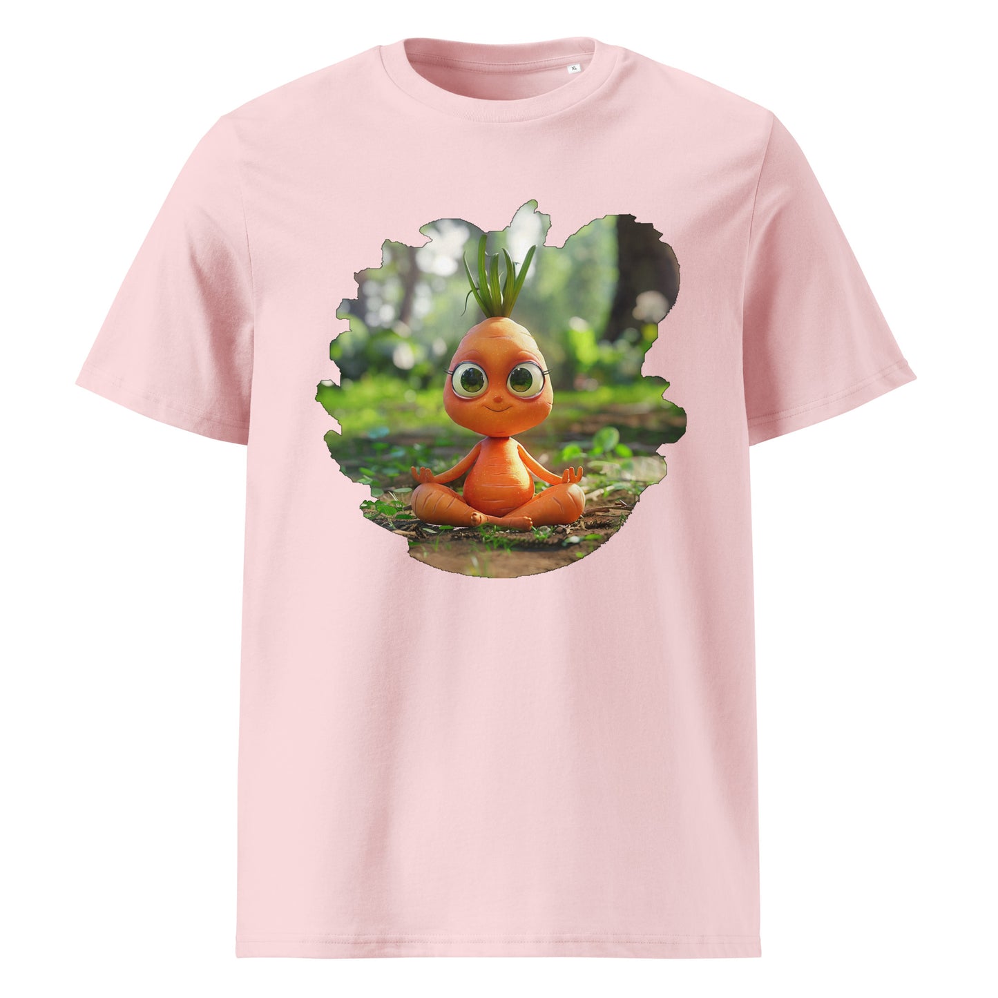 Camiseta de algodón orgánico unisex "Zanahoria Zen"