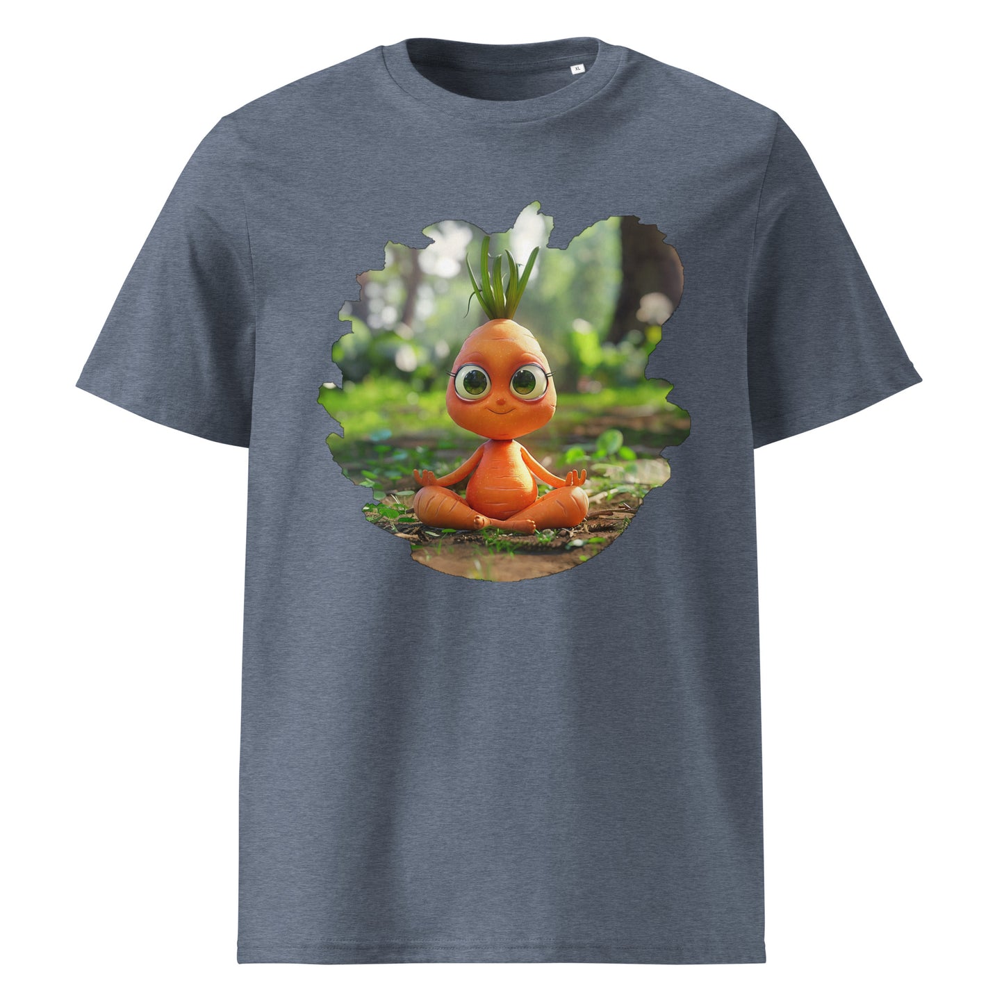 Camiseta de algodón orgánico unisex "Zanahoria Zen"