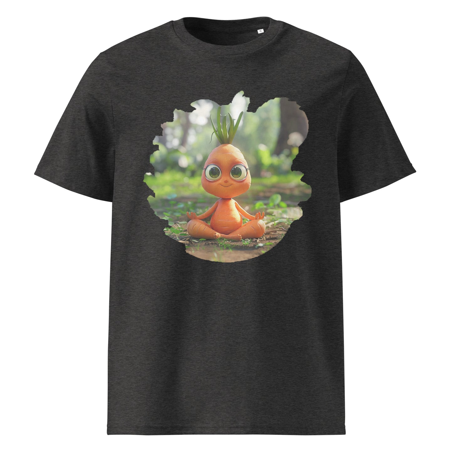Camiseta de algodón orgánico unisex "Zanahoria Zen"