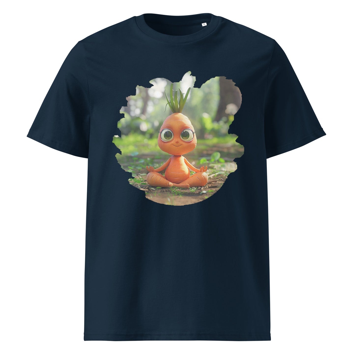 Camiseta de algodón orgánico unisex "Zanahoria Zen"