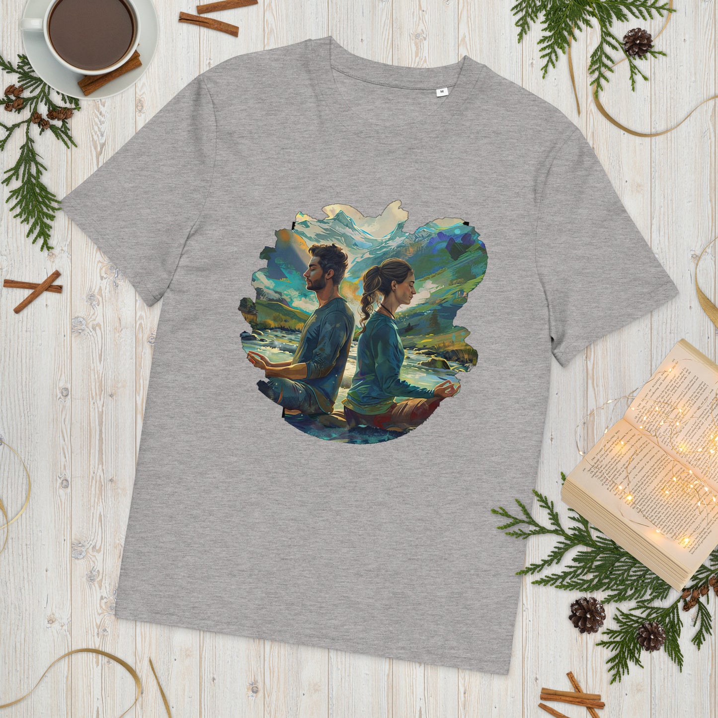 Camiseta de algodón orgánico unisex "Equilibrio Natural"