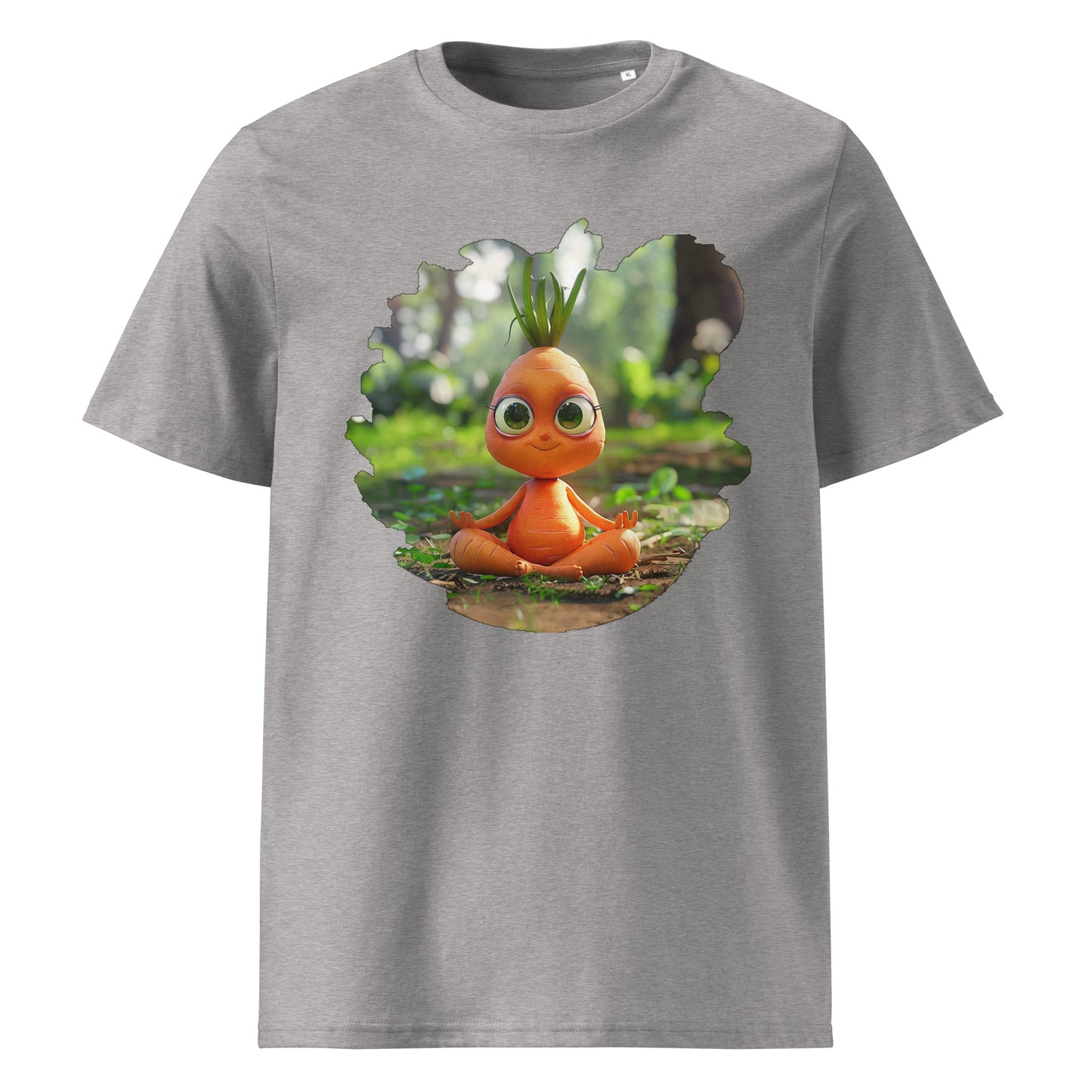 Camiseta de algodón orgánico unisex "Zanahoria Zen"