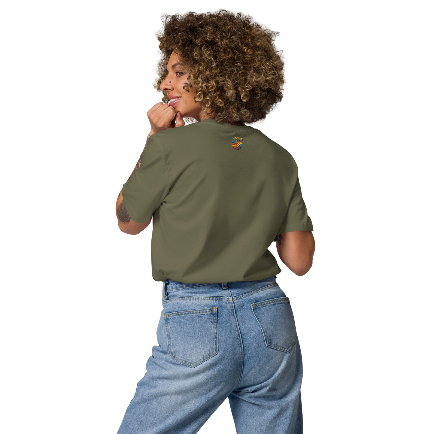 Camiseta Mujer de Algodón Orgánico "Cachorro Juguetón"