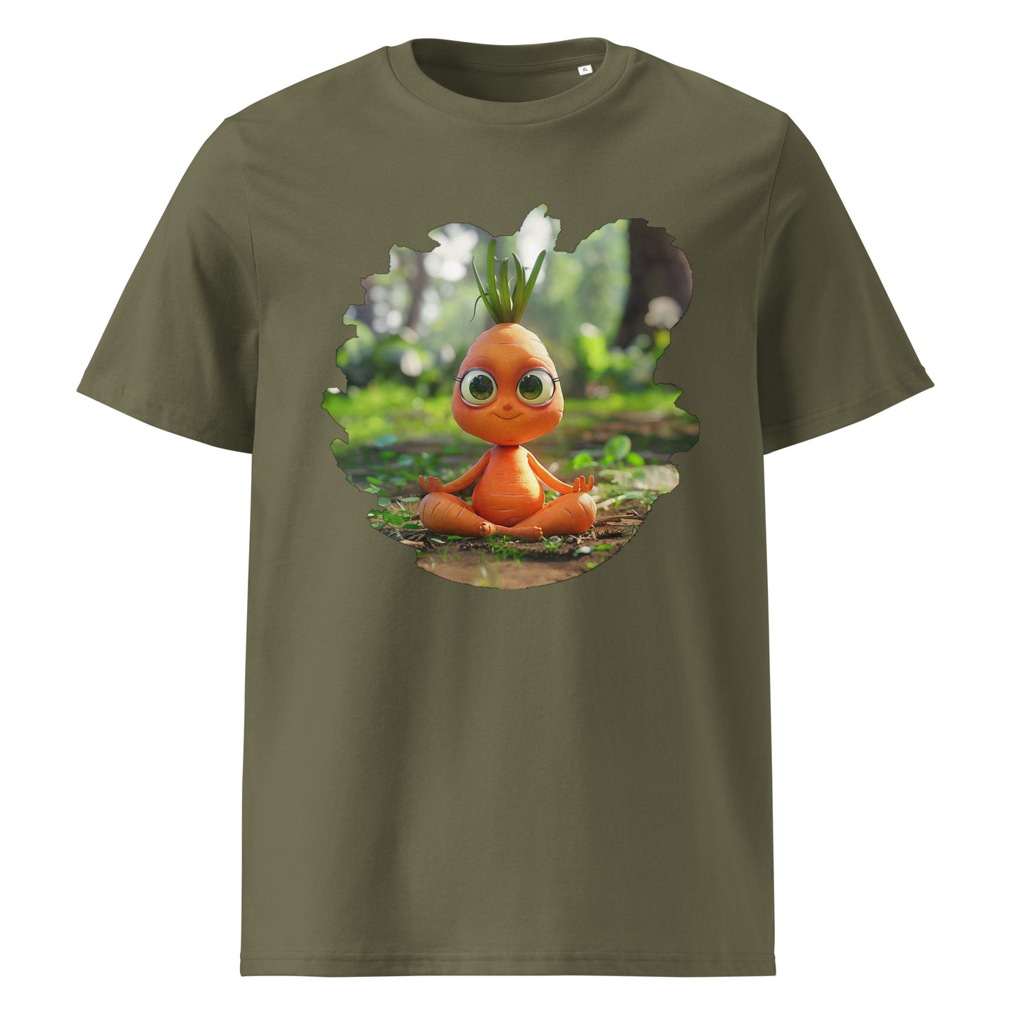 Camiseta de algodón orgánico unisex "Zanahoria Zen"