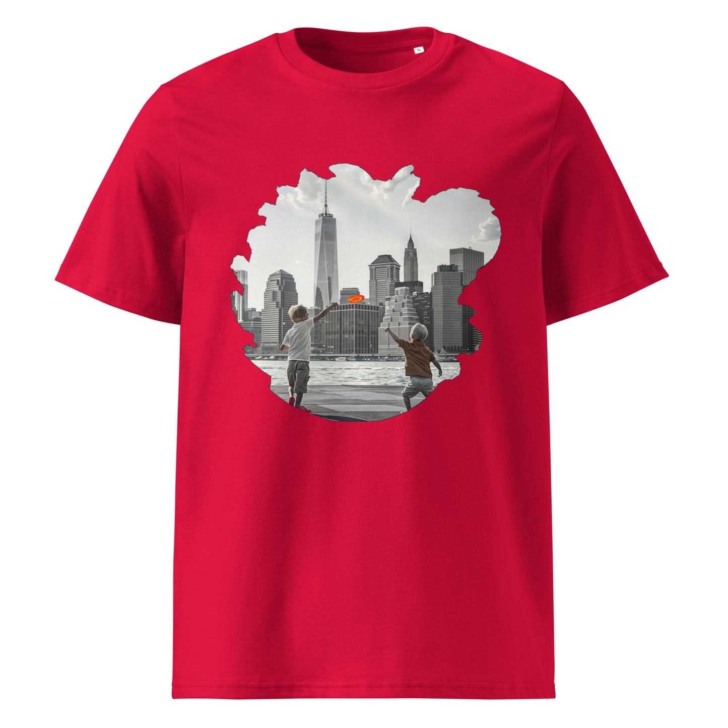 Camiseta de algodón orgánico unisex con Estampado de Juegos Urbanos