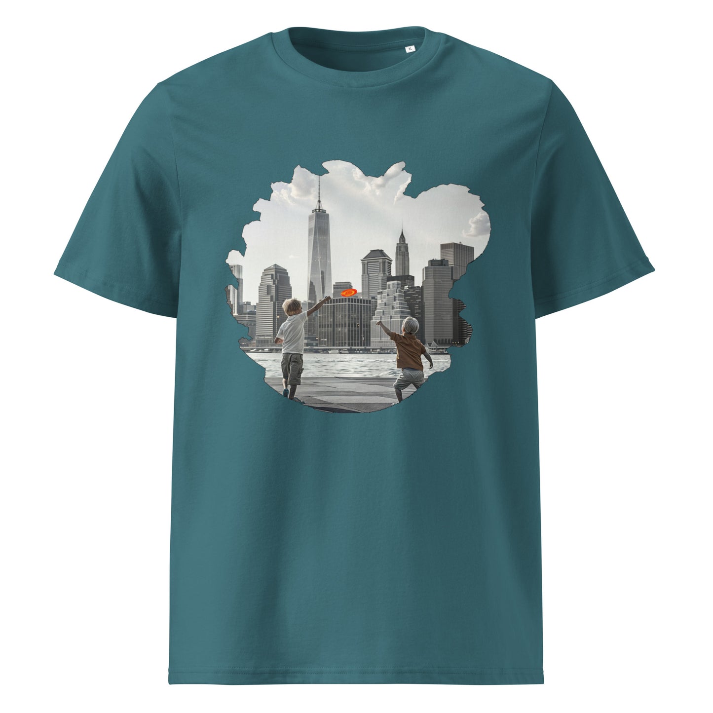Camiseta de algodón orgánico unisex con Estampado de Juegos Urbanos