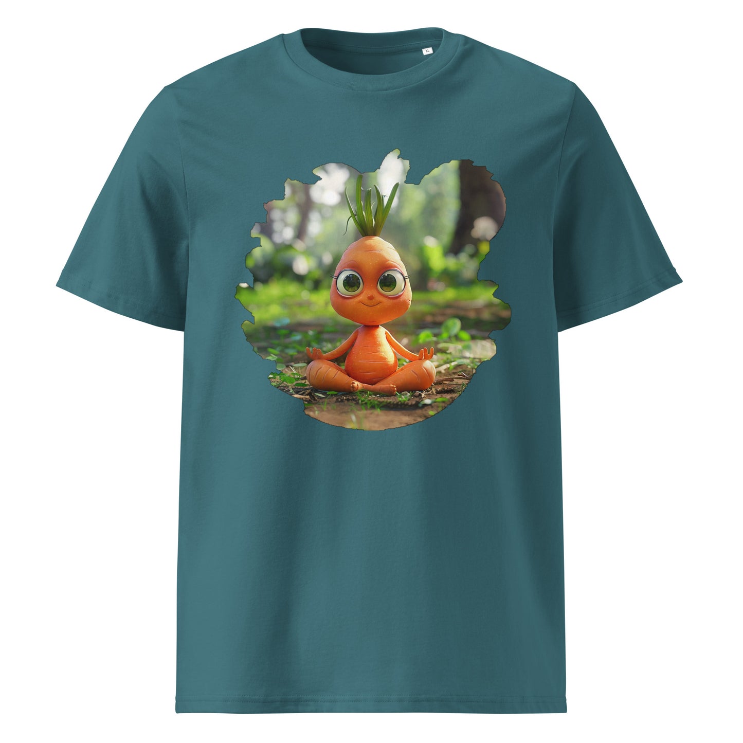 Camiseta de algodón orgánico unisex "Zanahoria Zen"