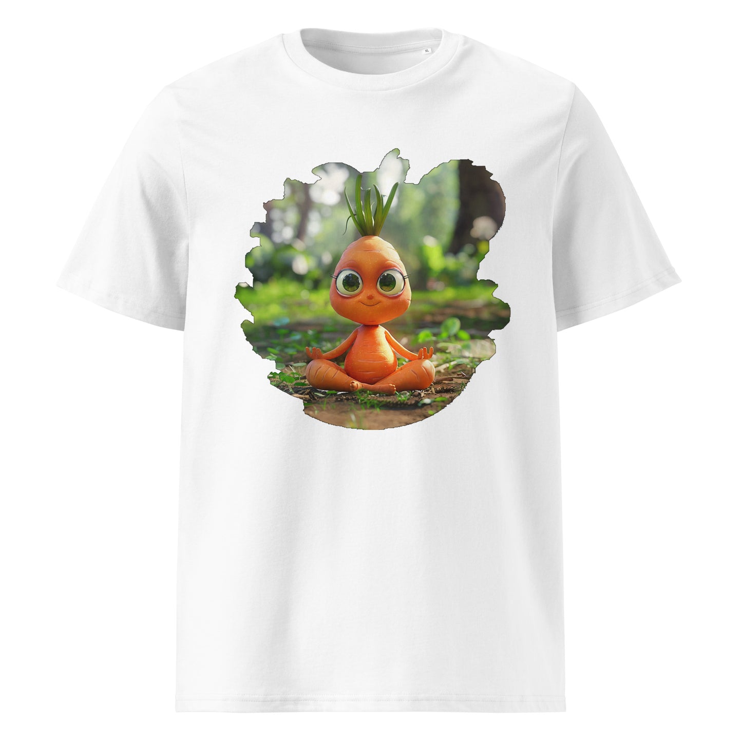 Camiseta de algodón orgánico unisex "Zanahoria Zen"