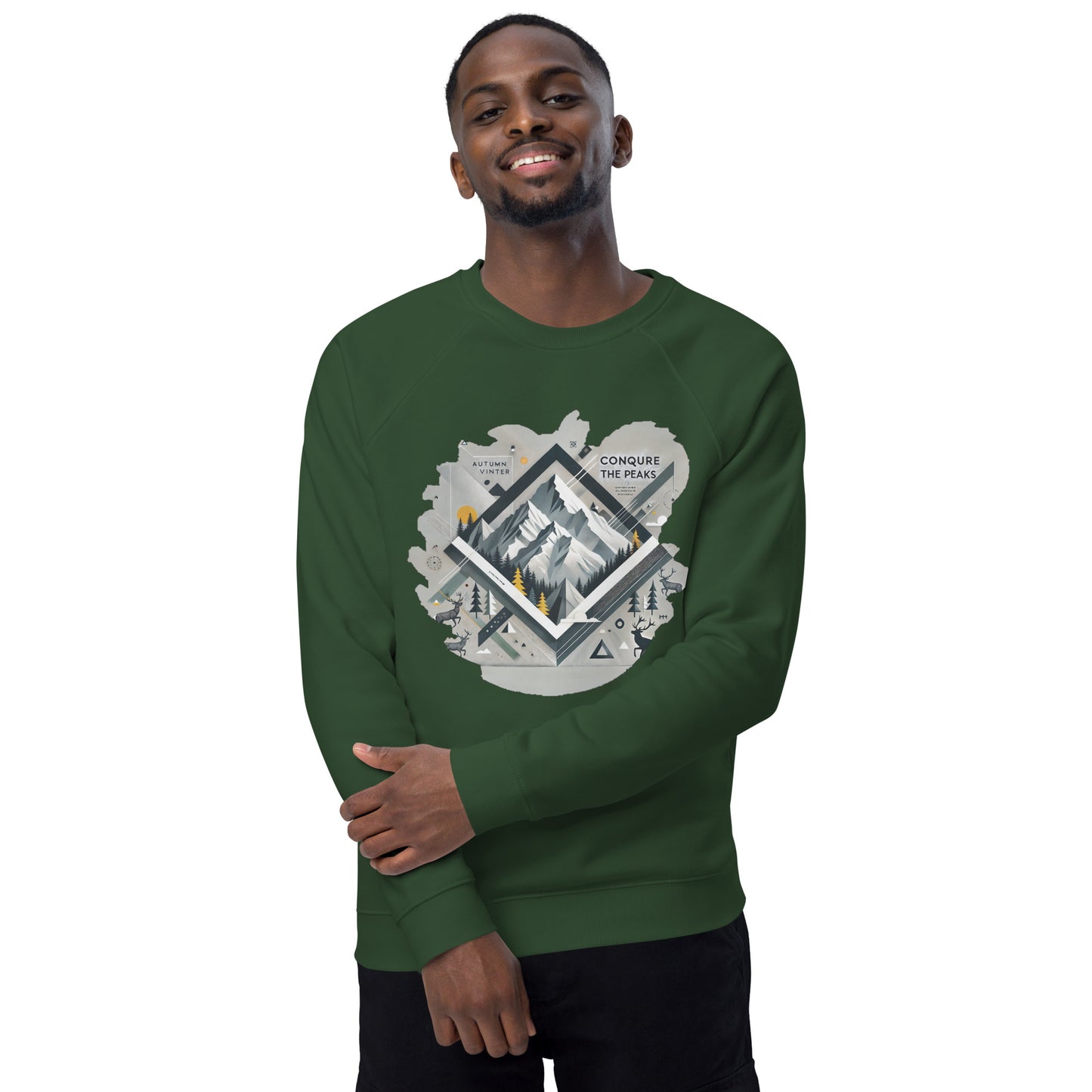 Sudadera orgánica raglán: comodidad natural y estilo sostenible.