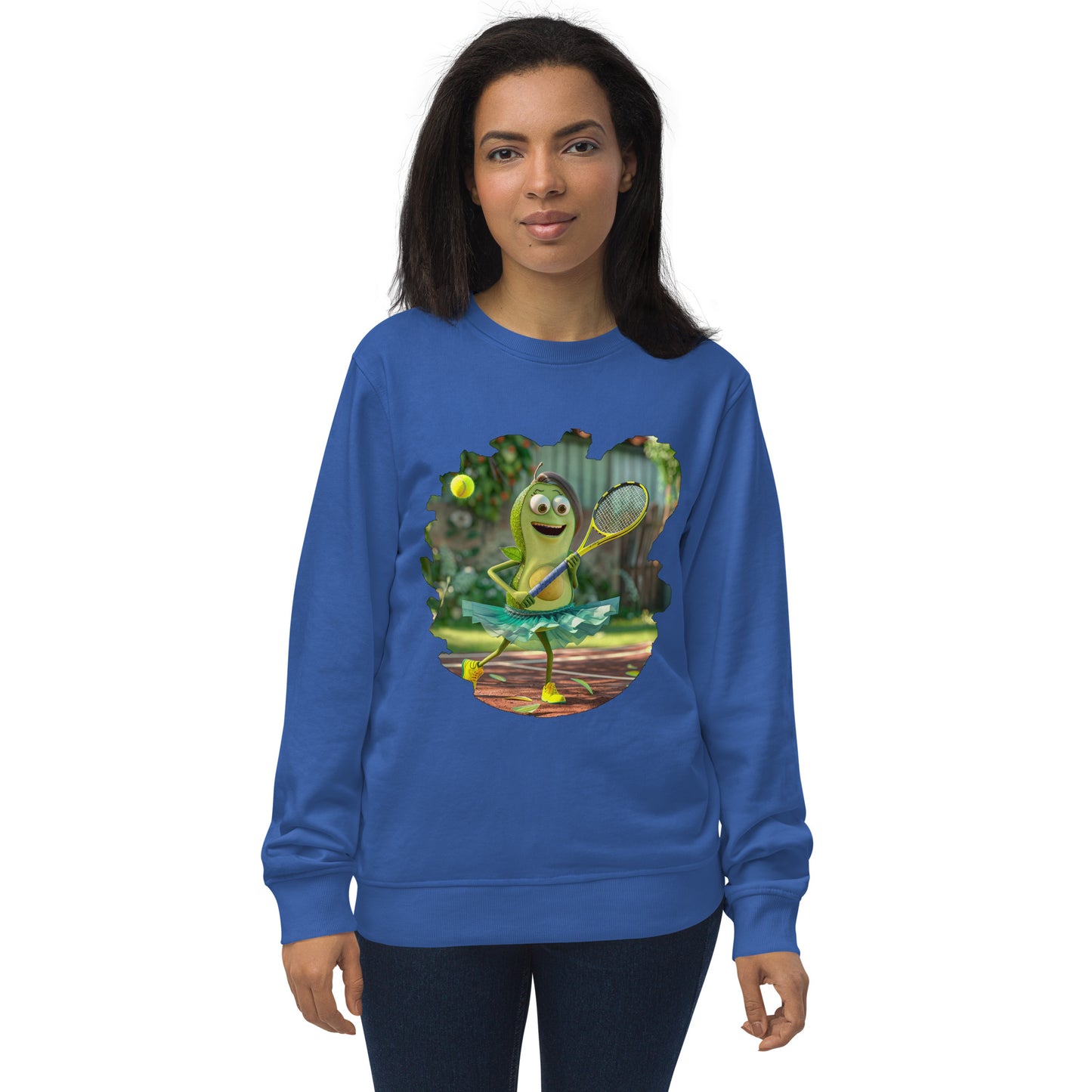 Sudadera Orgánica Unisex "Aguacate Tenista"
