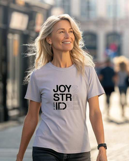 Camiseta JoyStride – Minimalismo Consciente