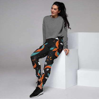 Pantalón de chándal eco en poliéster reciclado con diseño floral