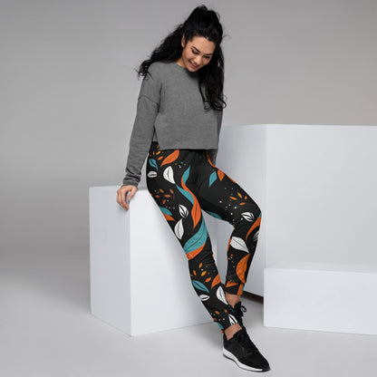 Pantalón de chándal eco en poliéster reciclado con diseño floral