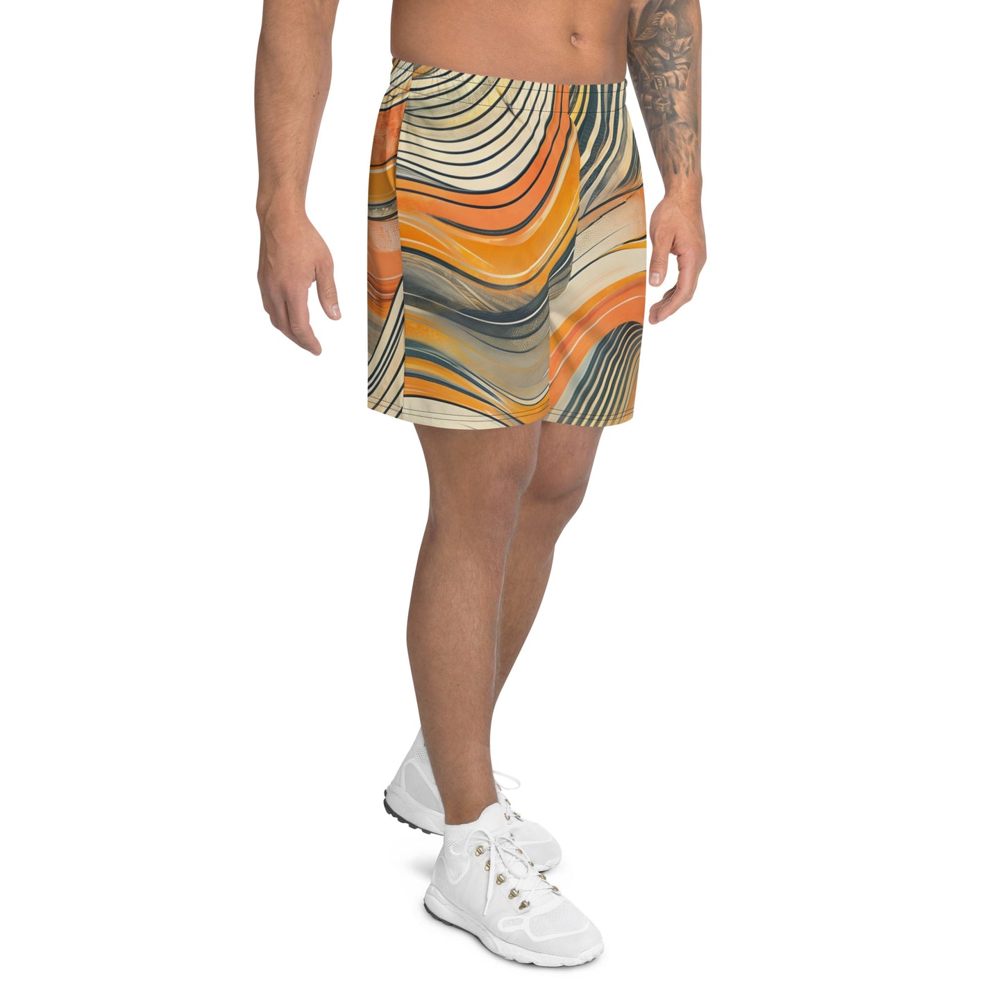 Pantalones Cortos Deportivos Reciclados "Ondas de Energía"