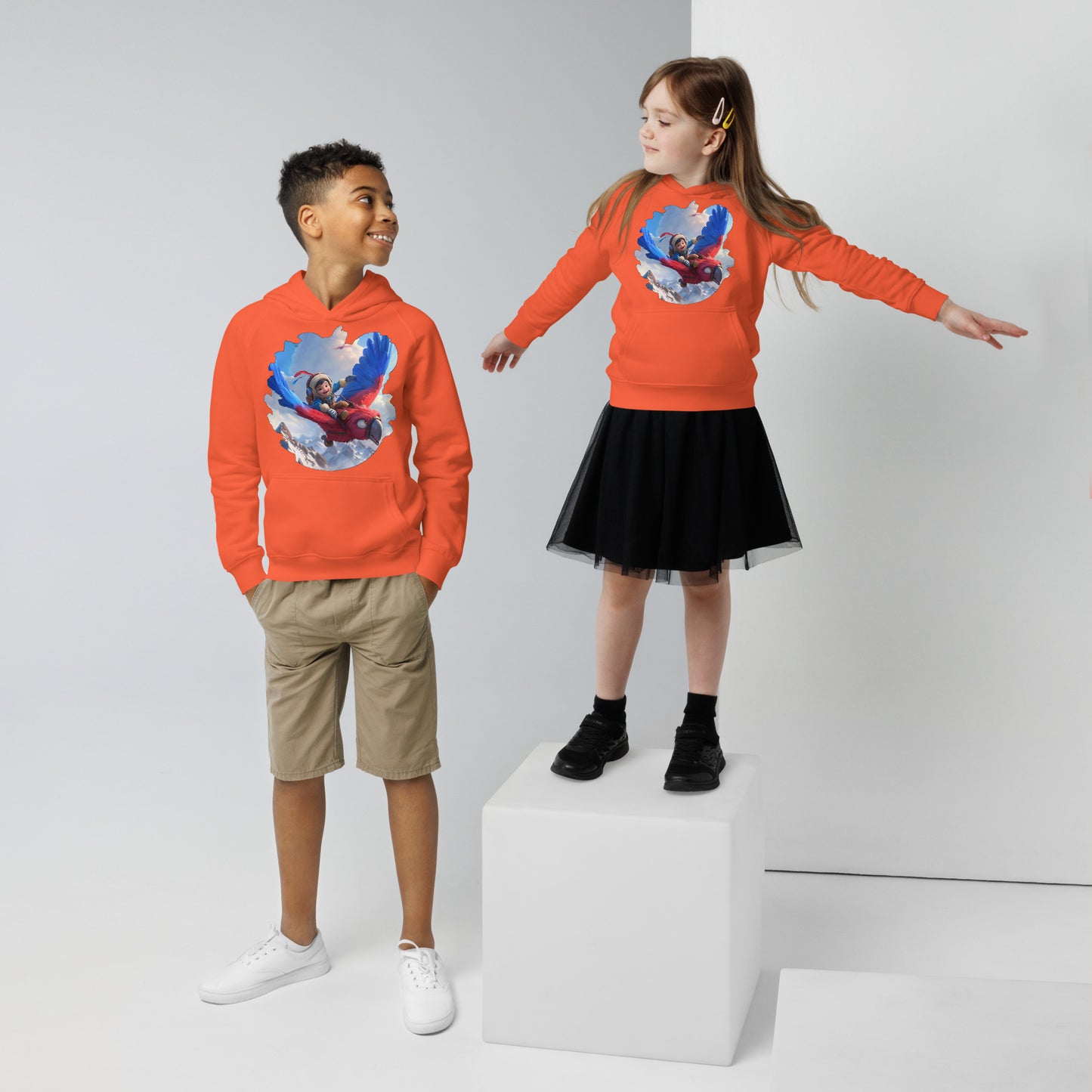 Sudadera Infantil Eco "Aventura en el Cielo"