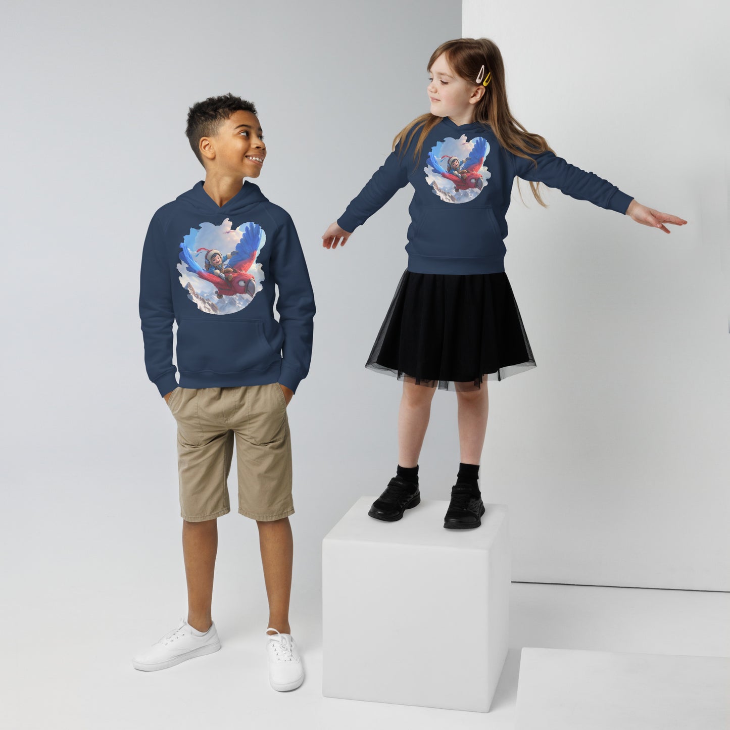 Sudadera Infantil Eco "Aventura en el Cielo"