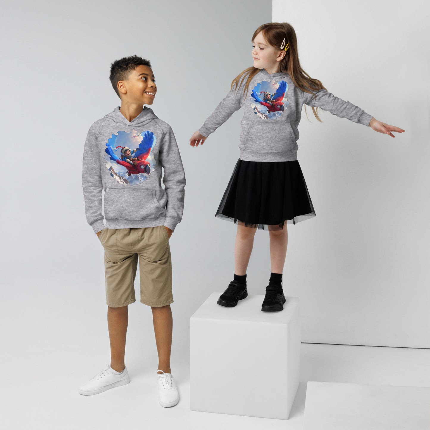 Sudadera Infantil Eco "Aventura en el Cielo"