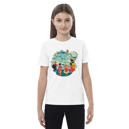 Camiseta algodón orgánico niño "Aventura urbana"