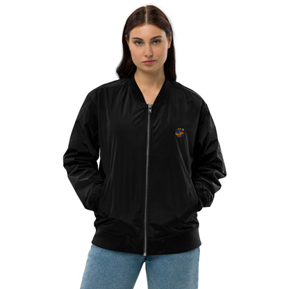 Chaqueta bomber reciclada premium: estilo moderno y sostenibilidad en uno.