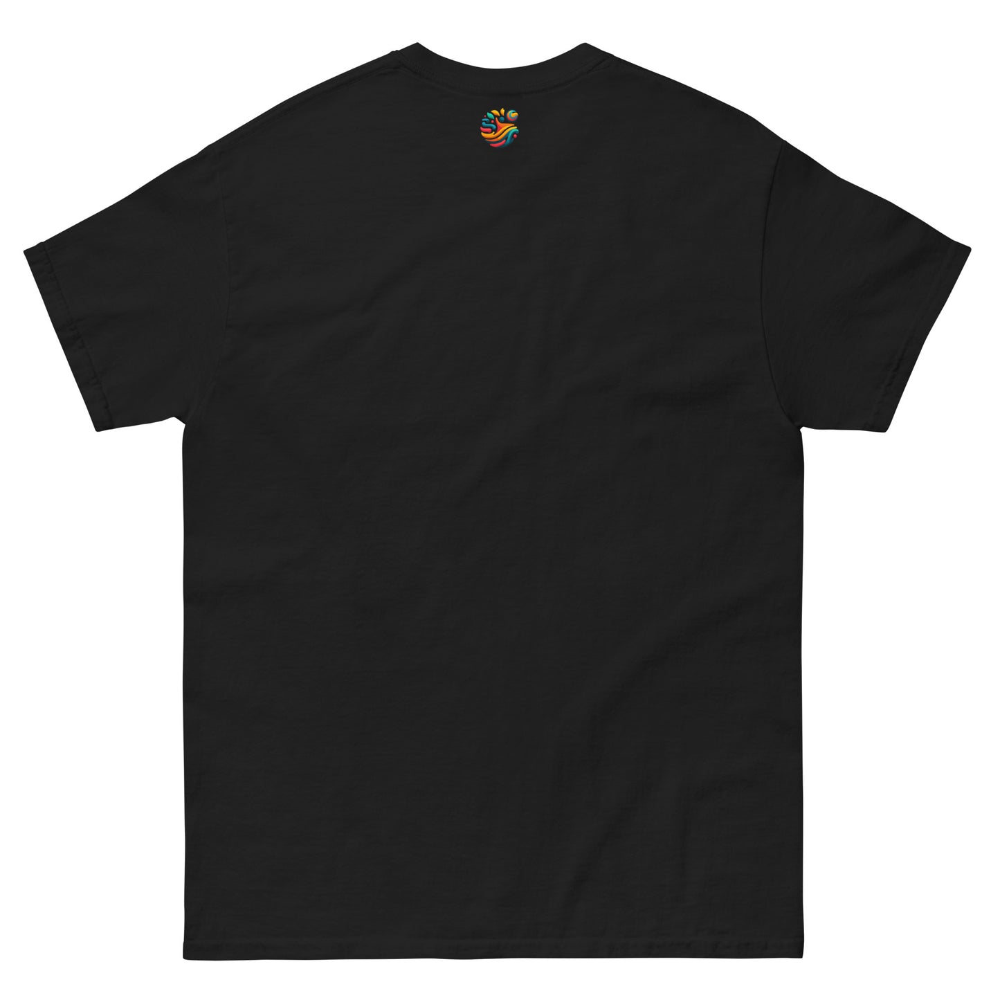 Camiseta de algodón orgánico Unisex con Estampado de Atardecer Tropical