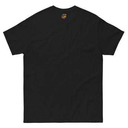 Camiseta de algodón orgánico Unisex con Estampado de Atardecer Tropical