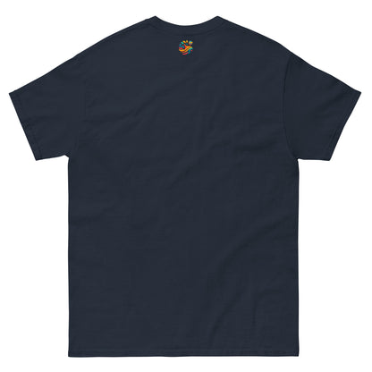 Camiseta de algodón orgánico Unisex con Estampado de Atardecer Tropical