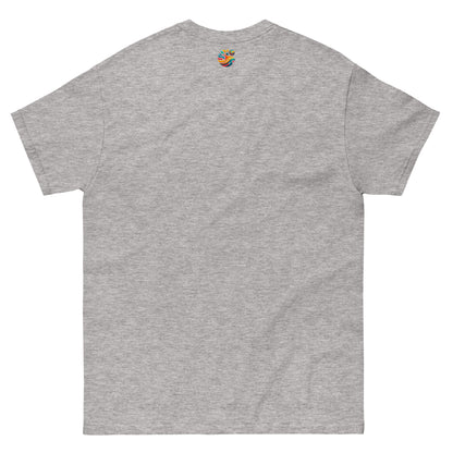 Camiseta de algodón orgánico Unisex con Estampado de Atardecer Tropical