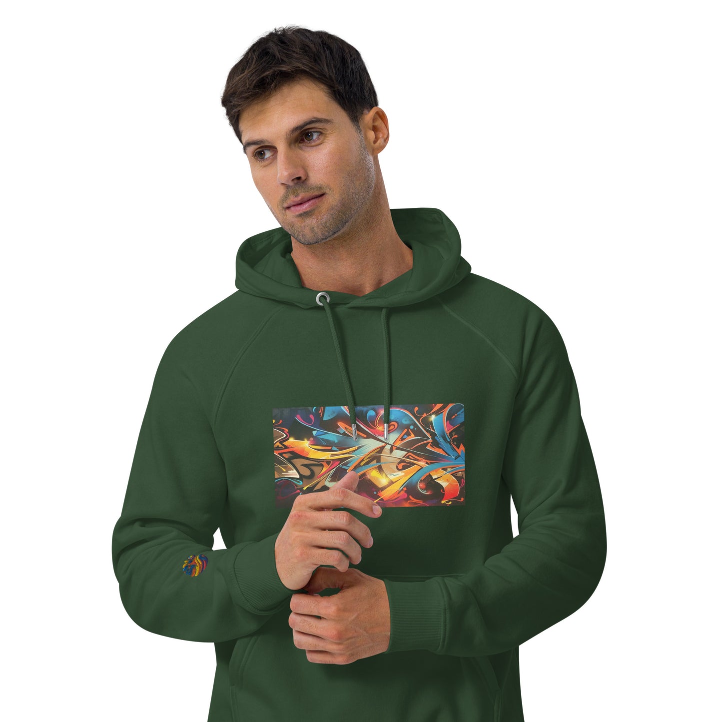 Sudadera con capucha eco unisex con Estampado de Arte Urbano Graffiti