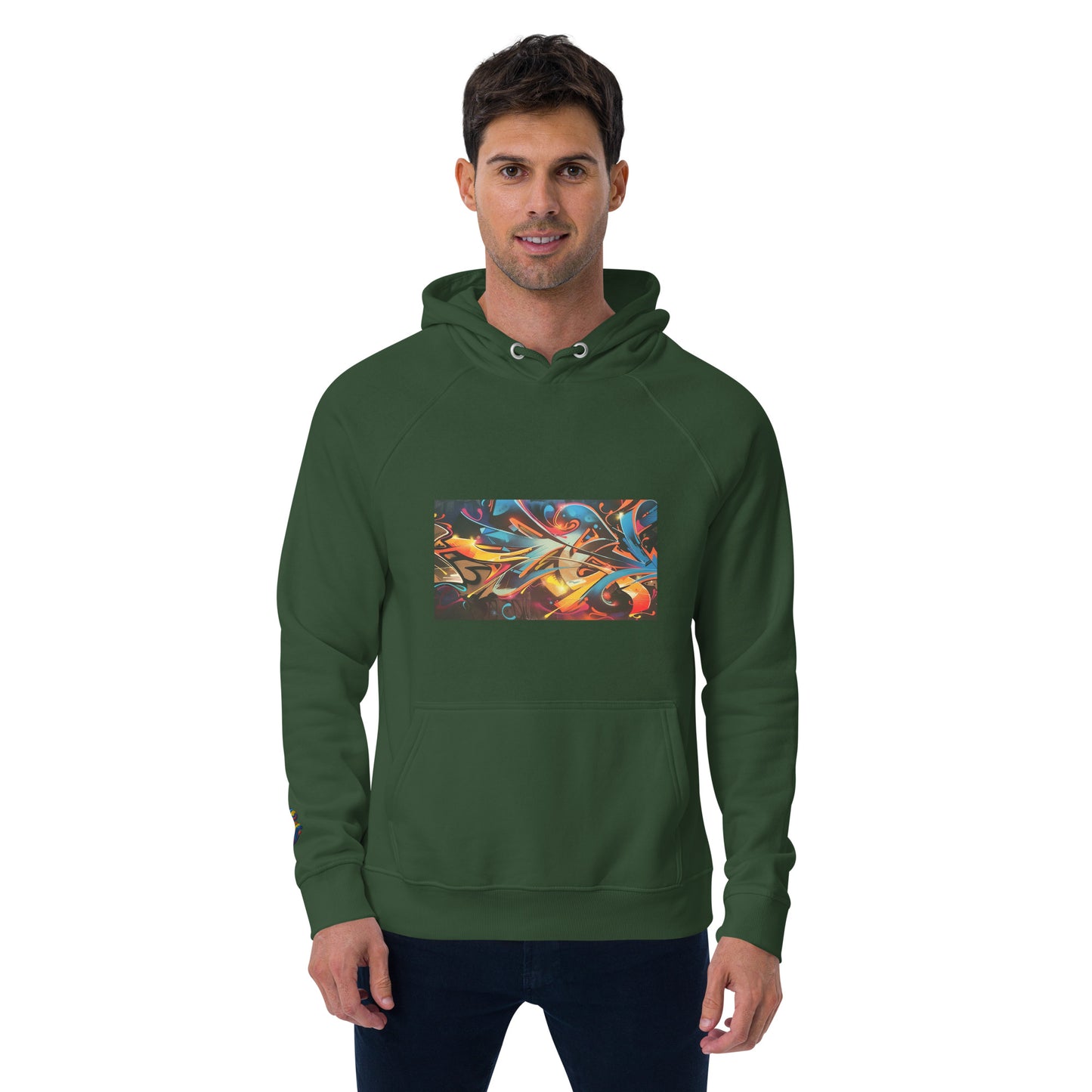 Sudadera con capucha eco unisex con Estampado de Arte Urbano Graffiti