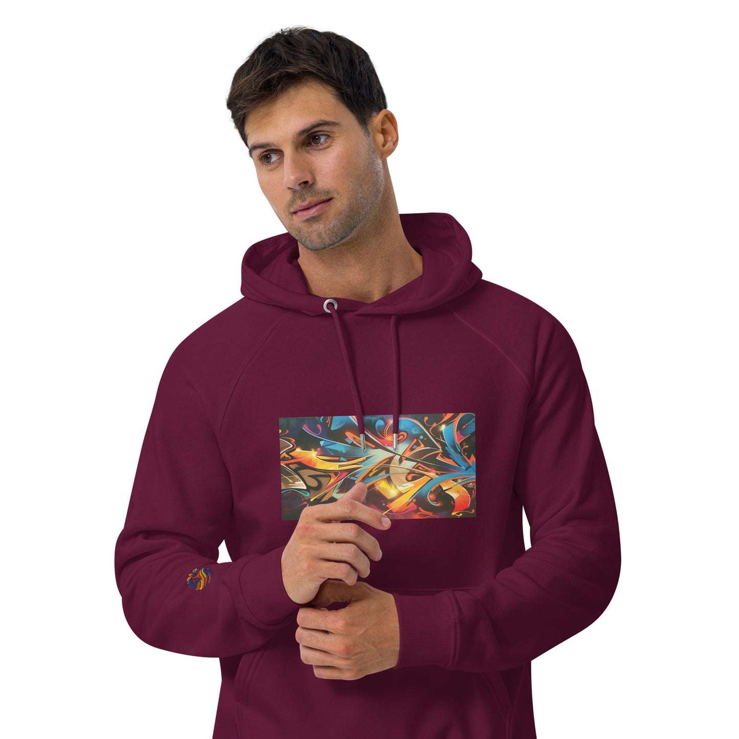 Sudadera con capucha eco unisex con Estampado de Arte Urbano Graffiti