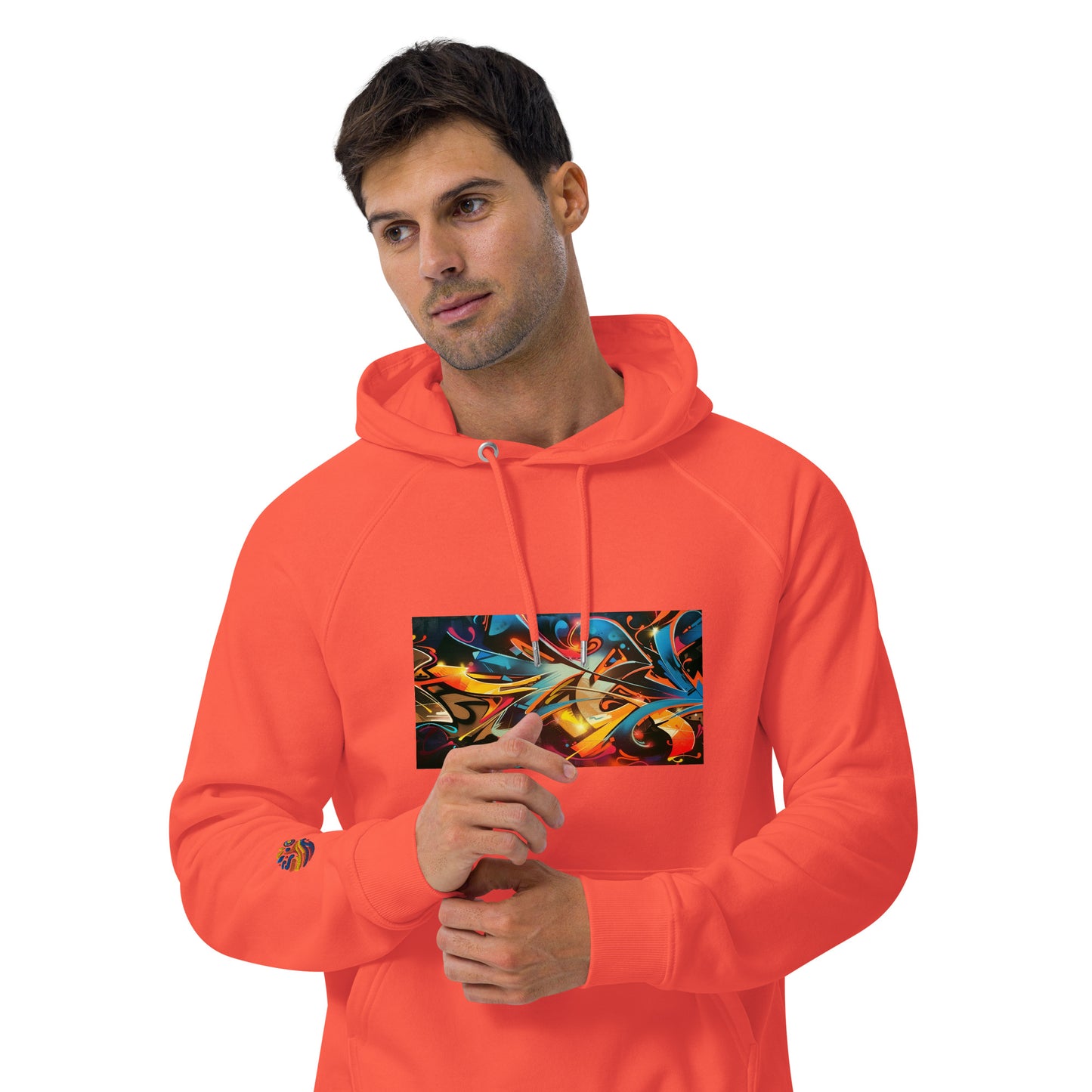 Sudadera con capucha eco unisex con Estampado de Arte Urbano Graffiti