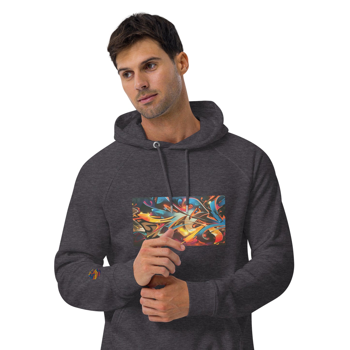 Sudadera con capucha eco unisex con Estampado de Arte Urbano Graffiti