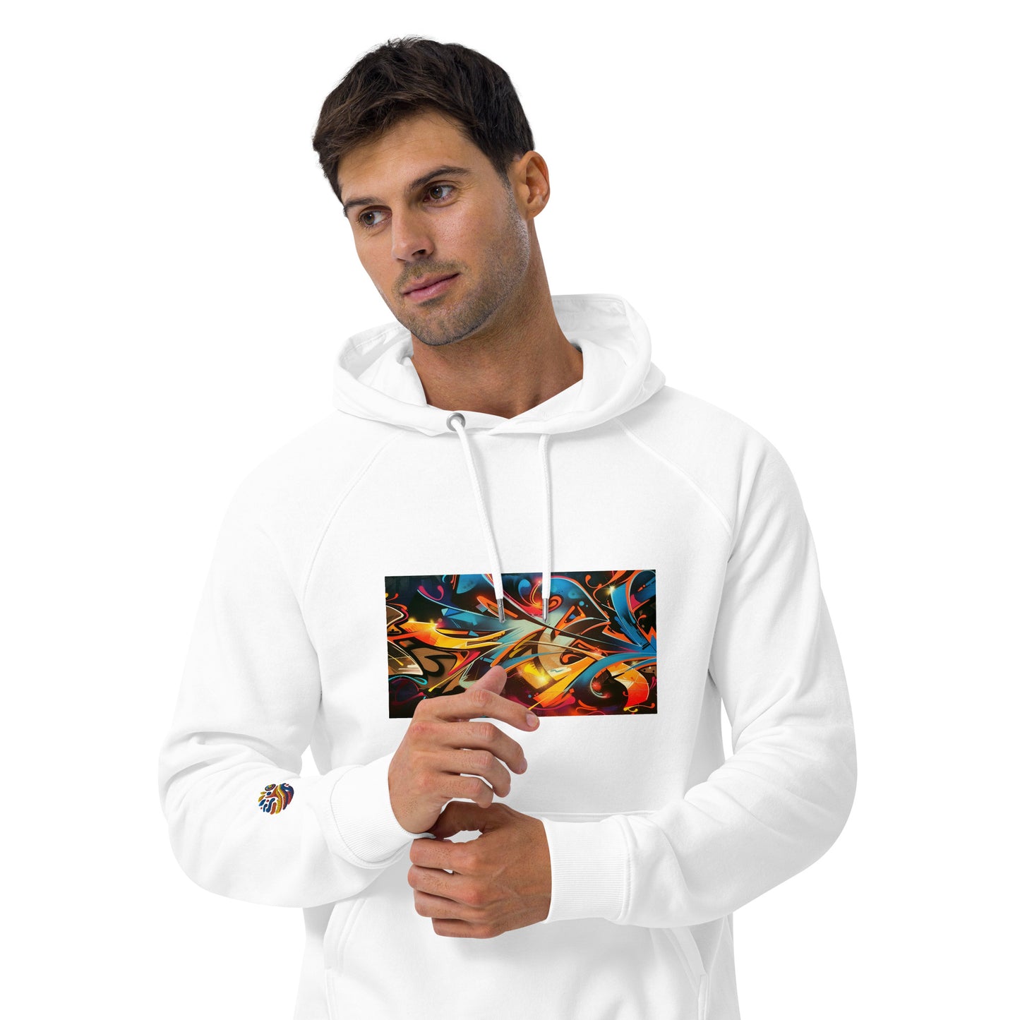 Sudadera con capucha eco unisex con Estampado de Arte Urbano Graffiti