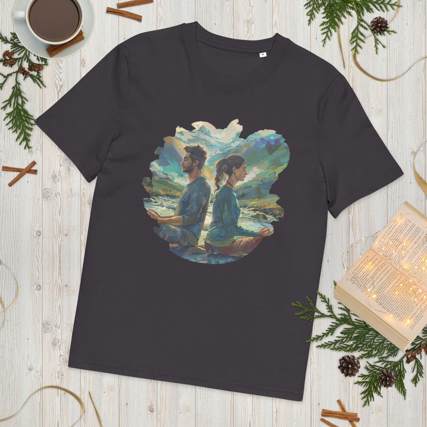 Camiseta de algodón orgánico unisex "Equilibrio Natural"