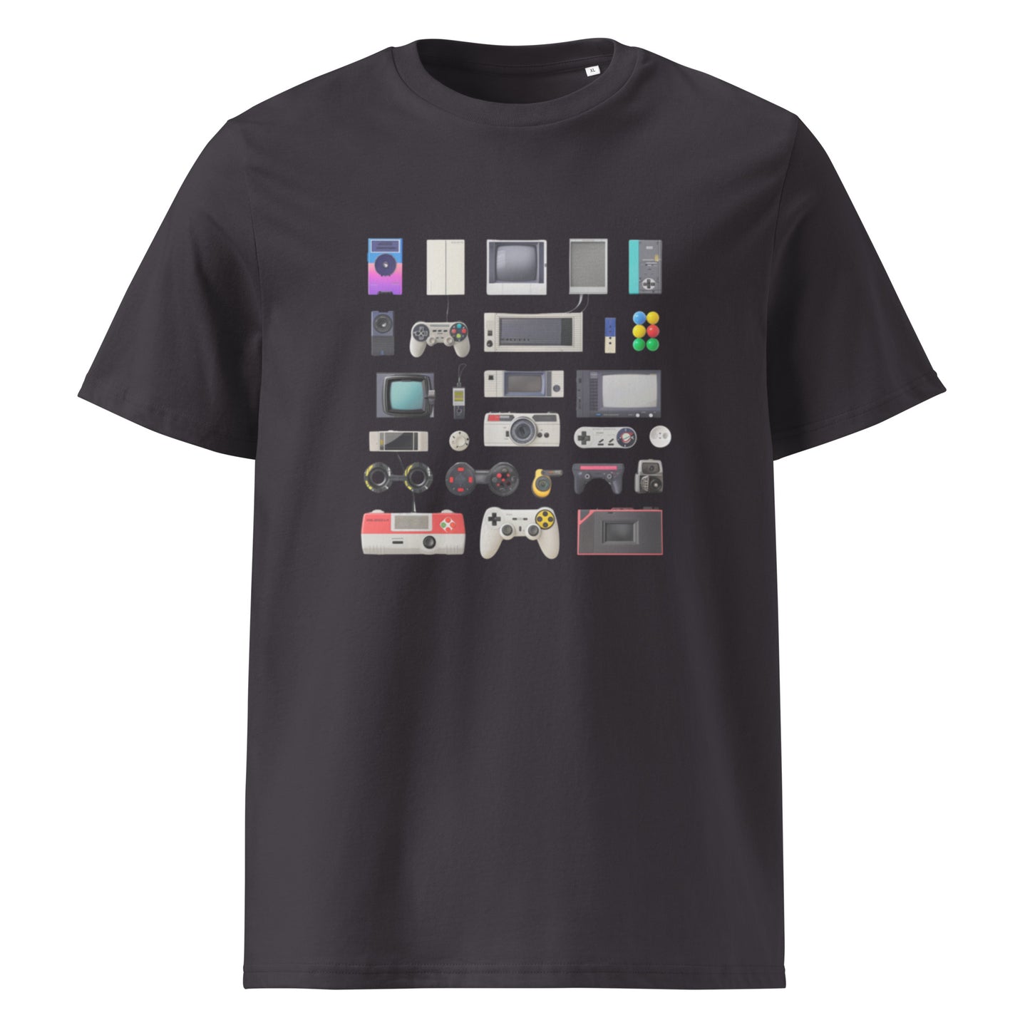 Camiseta de algodón orgánico unisex con Estampado de Gadgets Retro