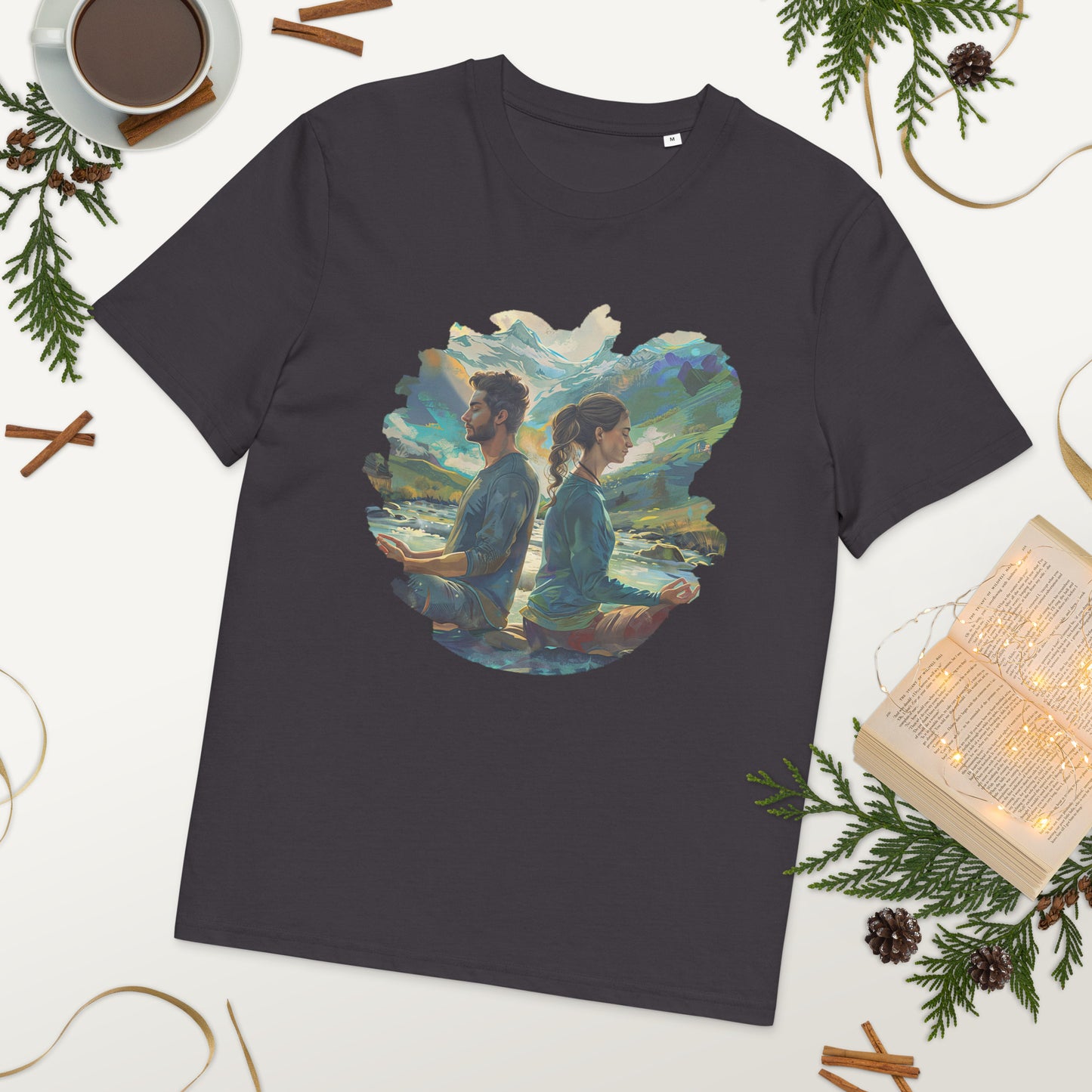 Camiseta de algodón orgánico unisex "Equilibrio Natural"