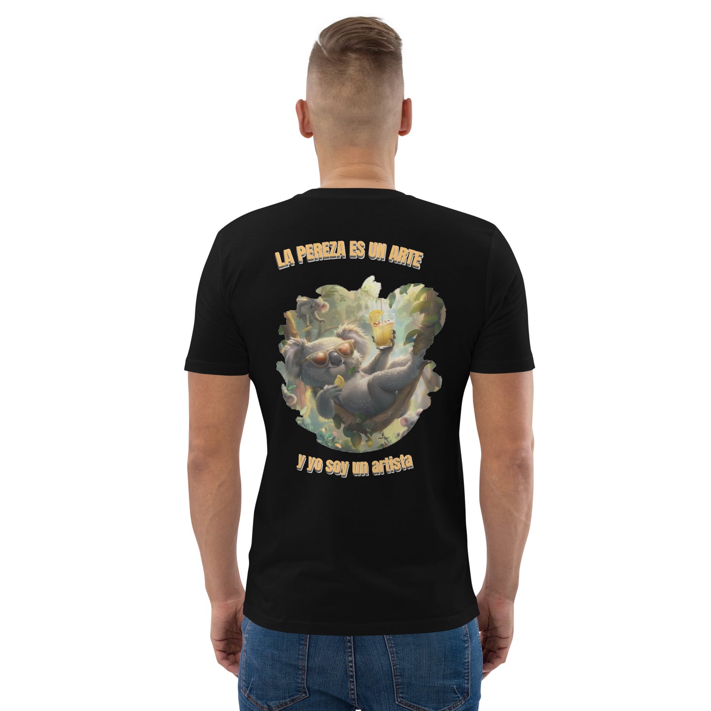 Camiseta Orgánica "Arte de la Pereza" para Relajarse con Estilo