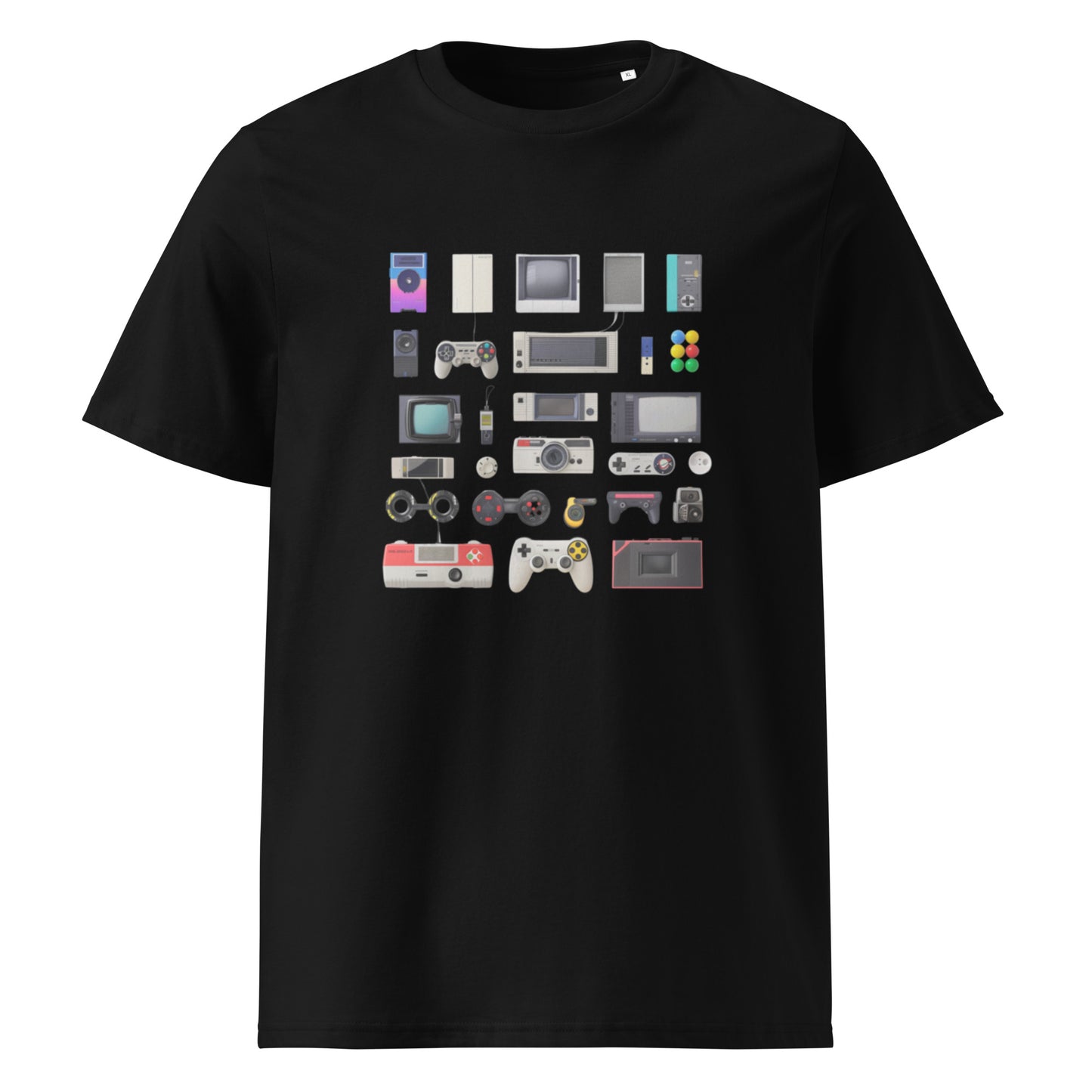 Camiseta de algodón orgánico unisex con Estampado de Gadgets Retro
