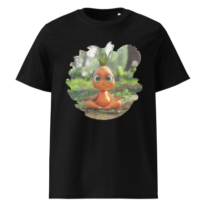 Camiseta de algodón orgánico unisex "Zanahoria Zen"