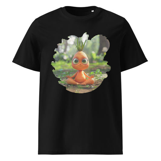 Camiseta de algodón orgánico unisex "Zanahoria Zen"
