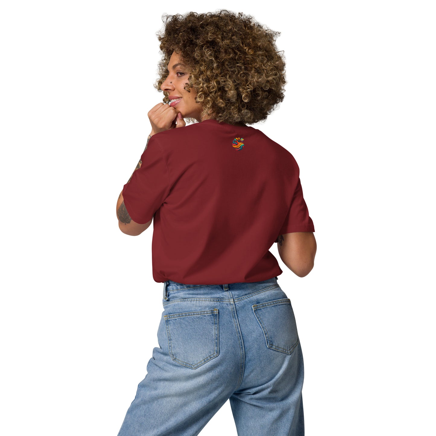 Camiseta Mujer de Algodón Orgánico "Cachorro Juguetón"
