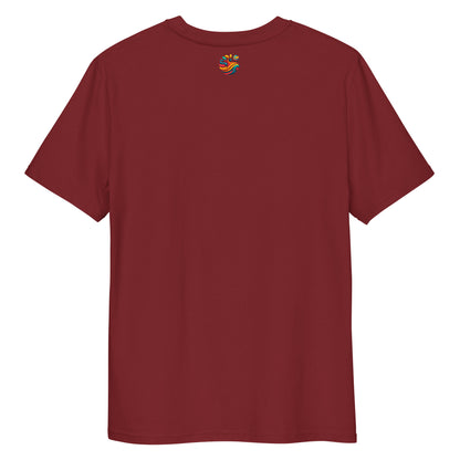 Camiseta de algodón orgánico unisex con Estampado de Surf y Palmera Tropical