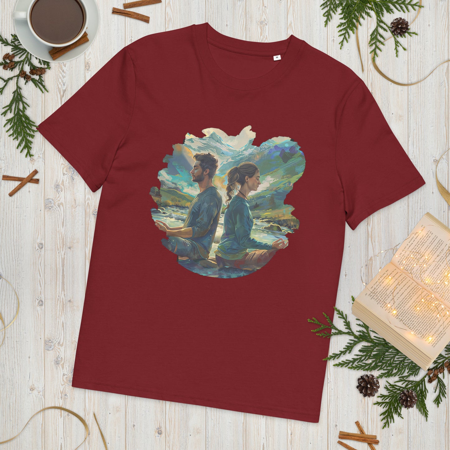 Camiseta de algodón orgánico unisex "Equilibrio Natural"