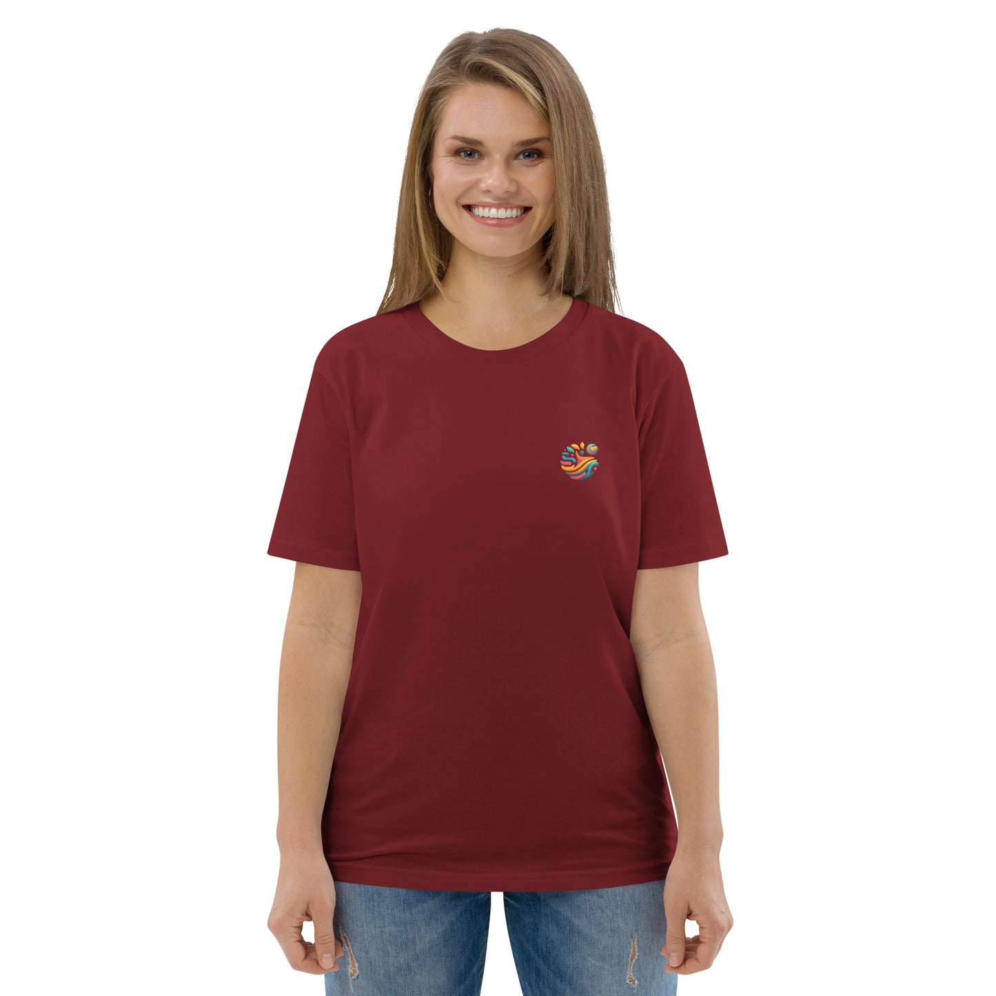 Camiseta orgánica "Tortuga Sabia" con mensaje inspirador.