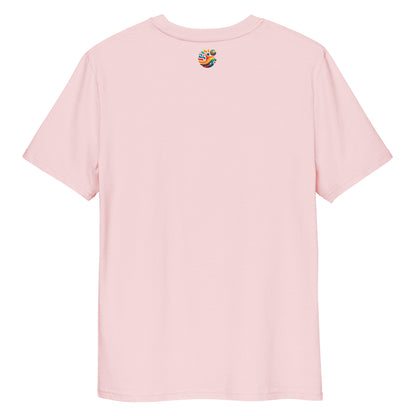 Camiseta de algodón orgánico unisex con Estampado de Surf y Palmera Tropical