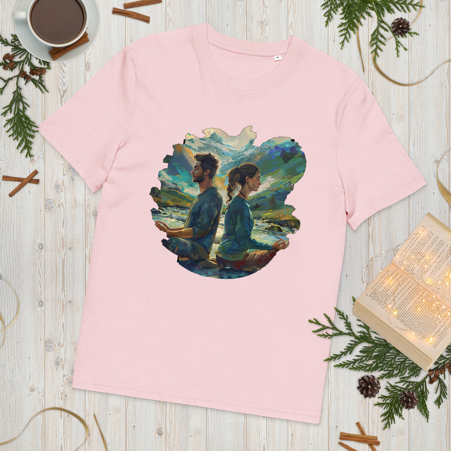 Camiseta de algodón orgánico unisex "Equilibrio Natural"